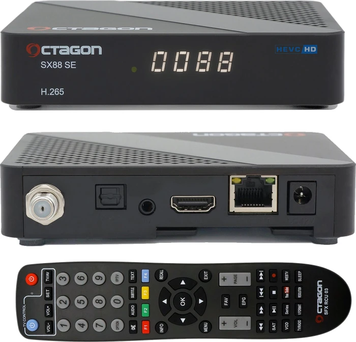 Octagon SX88 SE V2 HD H.265 S2+IP Receiver