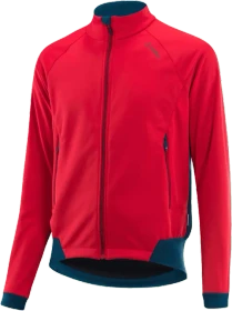 Löffler Cosmos WS Warm CF Fahrradjacke red/deep water (Herren)