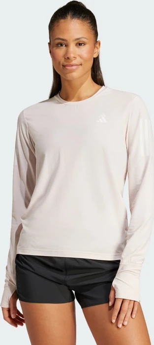 adidas Own The Run Laufshirt langarm putty mauve (Damen)