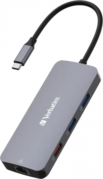 Verbatim USB-C Pro Multiport Hub CMH-09, USB-C 3.1 [Stecker]