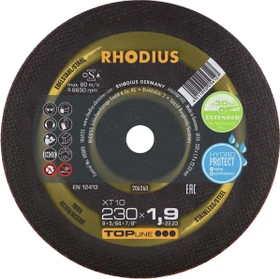 Rhodius TopLine XT 10 Trennscheibe, 230x1.9x22.23mm, 25 Stück