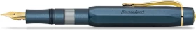 Kaweco Piston Sport AL Starter Set mit Tinte navy/gold, rechte Hand, extra fein