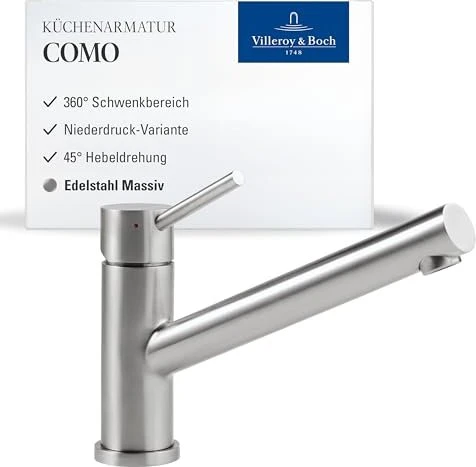 Villeroy & Boch Como ND edelstahl gebürstet