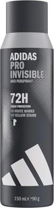 adidas Pro Invisible 48H Deodorant Spray, 150ml
