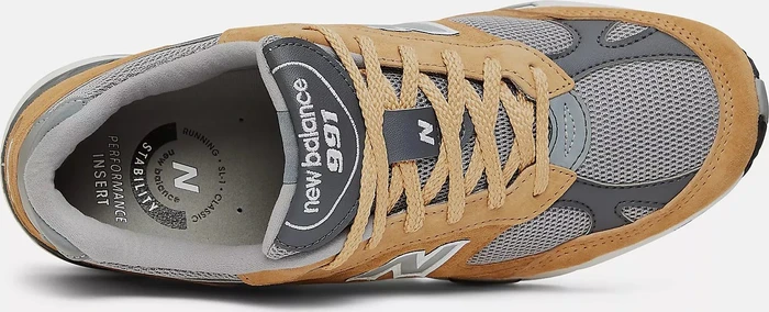 New Balance 991 Made in UK tan/grey/dark grey (Herren)