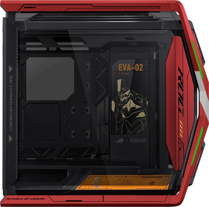 ASUS ROG Hyperion GR701 EVA-02 Edition, Glasfenster