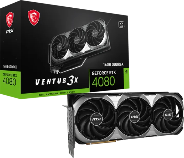 MSI GeForce RTX 4080 Ventus 3X E 16G, 16GB GDDR6X, HDMI, 3x DP