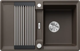 Blanco Adira 45 S-F InFino Becken reversibel mit Ablauffernbedienung cafe