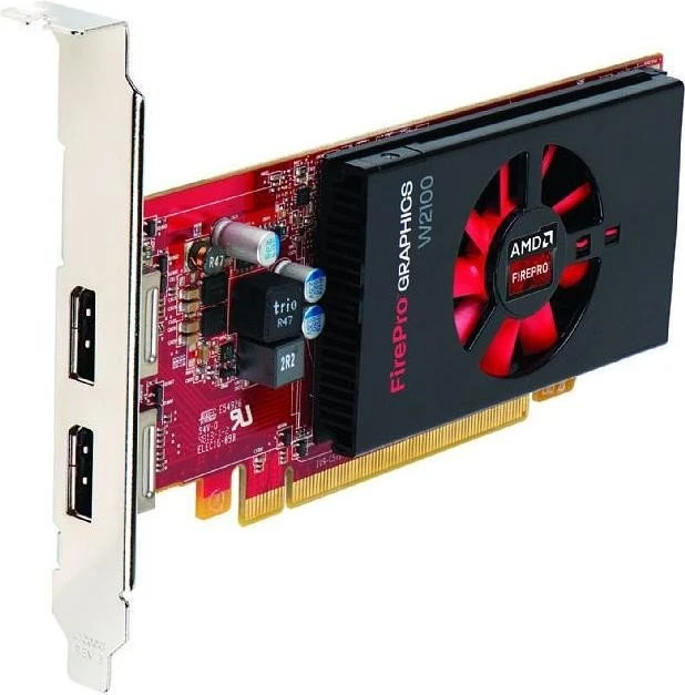 Fujitsu FirePro W2100, 2GB DDR3, 2x DP
