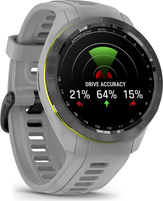 Garmin Approach S70 42mm GPS-Golfuhr black ceramic/powder grey