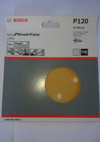 Bosch Professional C470 Best for Wood and Paint Schleifblatt K120, 150mm, 5 Stück