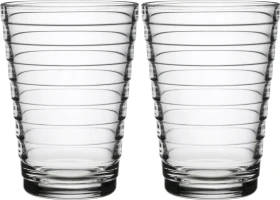 Iittala Aino Aalto Trinkglas 220ml klar, 2 Stück