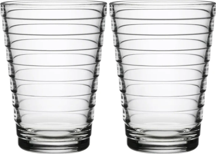 Iittala Aino Aalto Trinkglas 220ml klar, 2 Stück