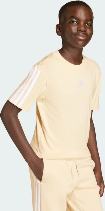 adidas Essentials T-Shirt kurzarm crystal linen/white (Junior)