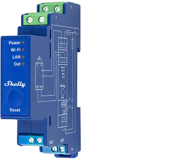 Shelly Pro Dimmer 0/1-10V PM, Dimmaktor