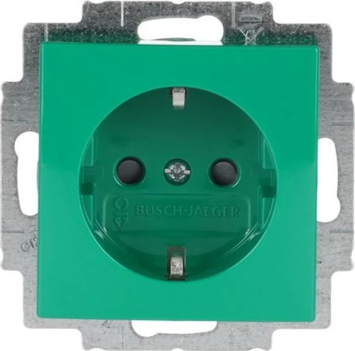 Busch-Jaeger Busch-Balance SI Steckdosen-Einsatz, grün (20 EUCB-13-914)