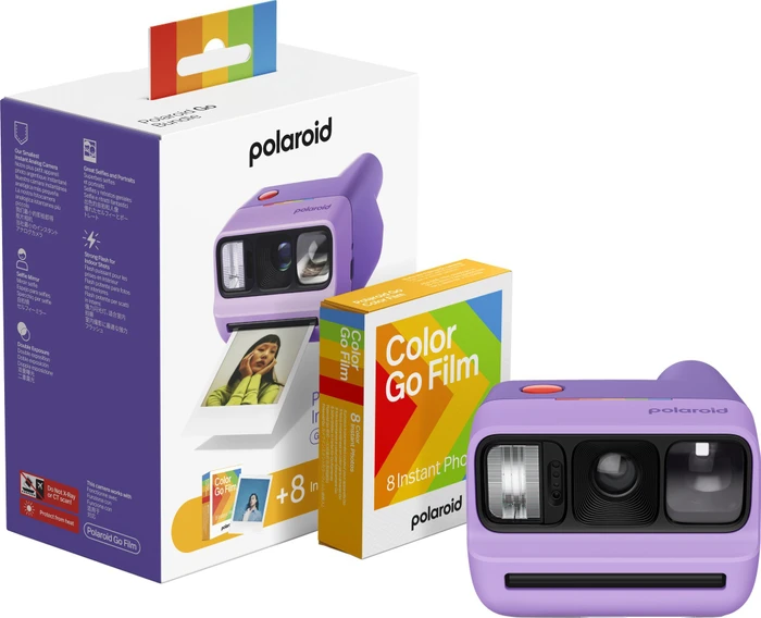 Polaroid Go Generation 3 +16 Fotos Go Color Film Bundle, Purple