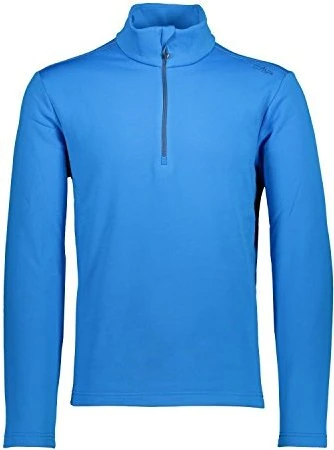 CMP Fleece Stretch Performance Funktionsshirt langarm blue river (Herren)
