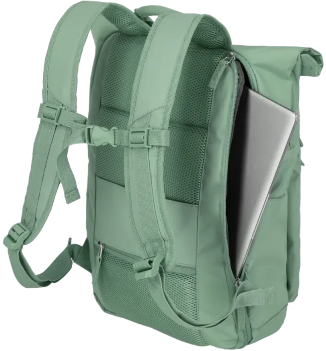 Travelite Basics Rollup Laptoprucksack, 15.6", hellgrün