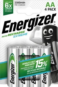 Energizer Recharge Extreme Mignon AA NiMH 2300mAh, 4er-Pack