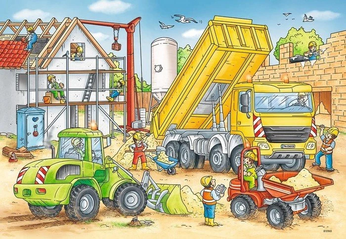 Ravensburger Puzzle Viel zu tun auf der Baustelle