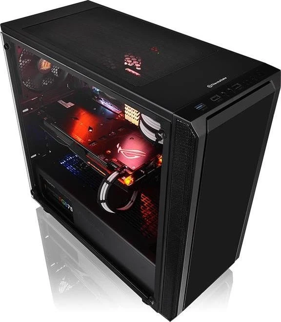 Thermaltake Versa J25 TG, schwarz, Glasfenster
