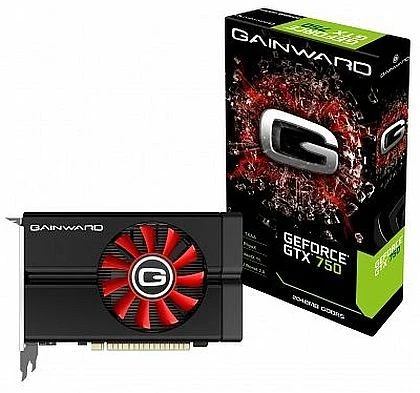 Gainward GeForce GTX 750 [dual-Slot], 1GB GDDR5, VGA, DVI, Mini HDMI