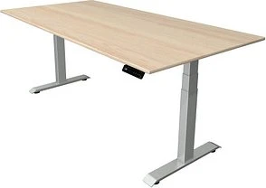 Kerkmann Move 4 elektrisch höhenverstellbarer Sitz-Steh-Schreibtisch 200x100cm Ahorn/silber