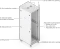 Ubiquiti 42U Rack Cabinet, 19" Rackschrank 42HE, mit Rollen, Glastür, weiß, 800mm tief Vorschaubild