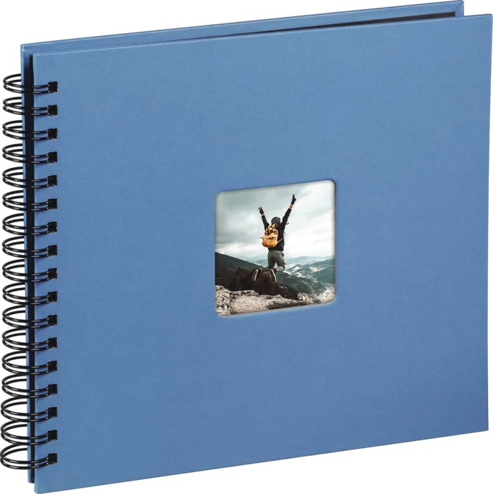 Hama Spiralalbum Fine Art 28x24 / 50 schwarze Seiten blau
