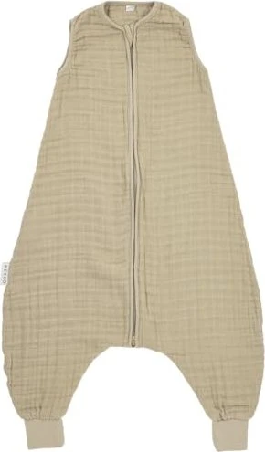 Meyco Pre-Washed Musselin Schlafsack Jumper Gr.80, 0.5TOG, 9-18M sand