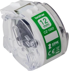 Brother CZ-1002 Farbetikettenrolle, 12mm, weiß