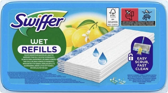 Swiffer Wet Refills Feuchte Wischtücher Nachfüllpack, 48 Stück