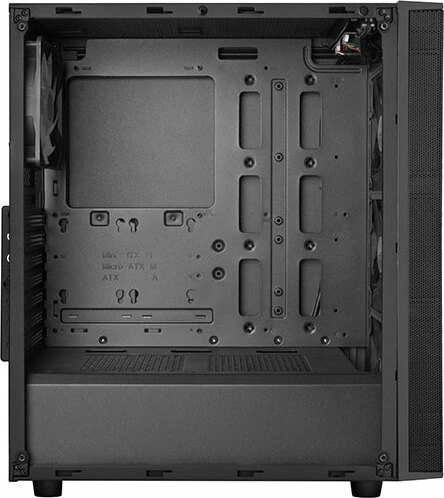 SilverStone Fara R1 Rainbow, schwarz, Glasfenster