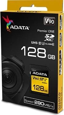 ADATA Premier ONE R290/W260 128GB, UHS-II U3, Class 10