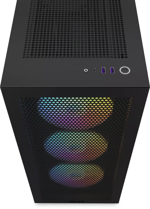 NZXT H7 Flow RGB Black, schwarz, Glasfenster