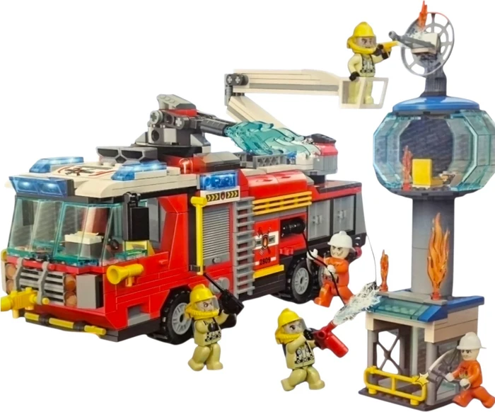 BlueBrixx Kids Stadtfeuerwehr Flughafenfeuerwehr