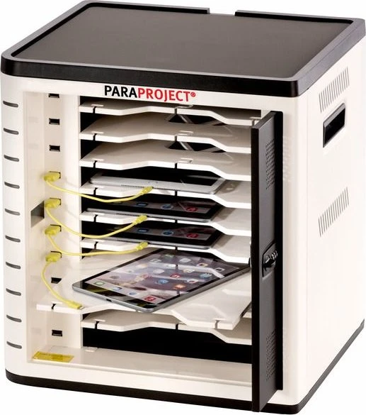 Parat Paraproject Cube U10 Mobiler Ladeschrank, für Tablets, 10 Geräte bis 11.9"