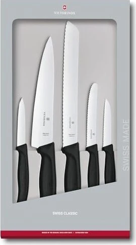 Victorinox SwissClassic Kochmesser-Set schwarz, 5-tlg.