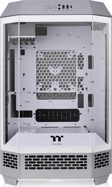 Thermaltake The Tower 300 Limestone, grau/weiß, Glasfenster