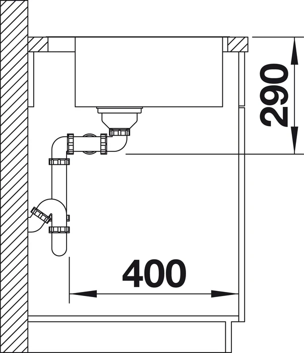 Blanco Andano 400/400-IF/A InFino Einbau Doppelspüle edelstahl