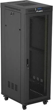 Lanberg 19" Rackschrank 37HE, LCD, freistehend, Flat Pack, V2, Gitternetztür, IP20, RAL 9004, 800mm tief