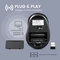 Perixx PERIMICE-721 WB Wireless Ergonomic Mouse schwarz/weiß, USB Vorschaubild