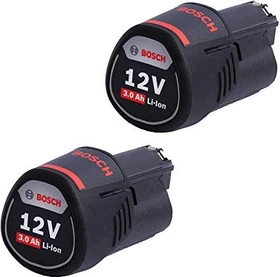 Bosch Professional GBA Werkzeug-Akku 10.8/12V, 3.0Ah, Li-Ionen, 2 Akkus [6.0Ah] [64.8Wh]