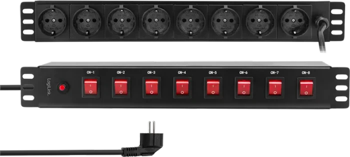 LogiLink 8-fach, 230V, 2m (PDU8D01) – Bild 2 von 7