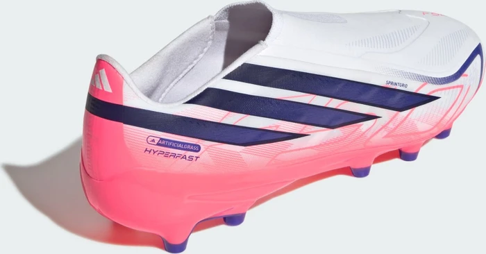 adidas F50 Hyperfast League Laceless AG cloud white/solar purple/solar turbo