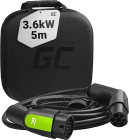 Green Cell Ladekabel Typ 2 auf Typ 2, 3.6kW, 5m