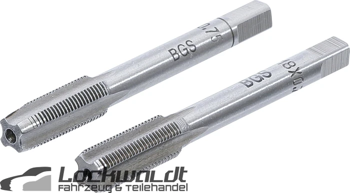 BGS technic Gewindebohrer mit Vor- und Fertigschneider, M8, 2 Stück