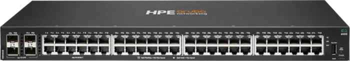HPE Aruba CX 6000 Series Rackmount Gigabit Managed Switch, 48x RJ-45, 4x SFP