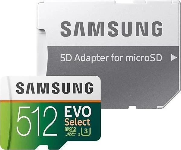 Samsung EVO Select R100/W90 512GB Kit, UHS-I U3, Class 10